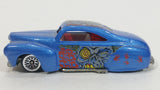 2001 Hot Wheels Monsters Tail Dragger Metalflake Blue Die Cast Toy Car Vehicle