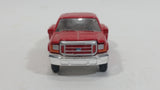 Racing Champions Ford F-350 Truck Red #165 Die Cast Toy Car Vehicle with Dually Tires Opening Hood and Fold Down Tail Gate - Treasure Valley Antiques & Collectibles