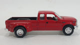 Racing Champions Ford F-350 Truck Red #165 Die Cast Toy Car Vehicle with Dually Tires Opening Hood and Fold Down Tail Gate - Treasure Valley Antiques & Collectibles