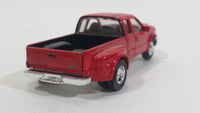 Racing Champions Ford F-350 Truck Red #165 Die Cast Toy Car Vehicle with Dually Tires Opening Hood and Fold Down Tail Gate