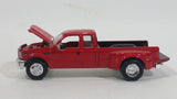 Racing Champions Ford F-350 Truck Red #165 Die Cast Toy Car Vehicle with Dually Tires Opening Hood and Fold Down Tail Gate - Treasure Valley Antiques & Collectibles