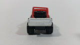 1986 Matchbox Open Back Truck 4x4 #63 White Die Cast Toy Car Vehicle Made in Macau