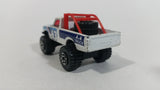 1986 Matchbox Open Back Truck 4x4 #63 White Die Cast Toy Car Vehicle Made in Macau