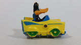 1992 Warner Bros. Looney Tunes Daffy Duck Cartoon Character "Quack Up" Plastic Yellow Plastic Toy Car Vehicle McDonald's Happy Meal - Treasure Valley Antiques & Collectibles