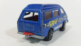Vintage Majorette Toyota Lite Ace Van No. 216 Blue 1/52 Scale Die Cast Toy Car Vehicle with Opening Rear Door