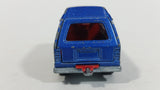 Vintage Majorette Toyota Lite Ace Van No. 216 Blue 1/52 Scale Die Cast Toy Car Vehicle with Opening Rear Door