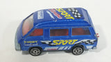 Vintage Majorette Toyota Lite Ace Van No. 216 Blue 1/52 Scale Die Cast Toy Car Vehicle with Opening Rear Door