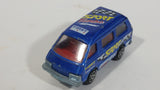 Vintage Majorette Toyota Lite Ace Van No. 216 Blue 1/52 Scale Die Cast Toy Car Vehicle with Opening Rear Door