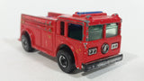 1982 Hot Wheels Fire Eater Red Fire Truck Die Cast Toy Car Vehicle - BW - Blue Lights - Treasure Valley Antiques & Collectibles