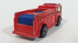 1982 Hot Wheels Fire Eater Red Fire Truck Die Cast Toy Car Vehicle - BW - Blue Lights - Treasure Valley Antiques & Collectibles