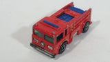 1982 Hot Wheels Fire Eater Red Fire Truck Die Cast Toy Car Vehicle - BW - Blue Lights - Treasure Valley Antiques & Collectibles