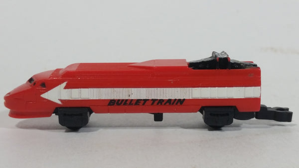 Vintage 1989 Micro Machines Red and White 16 Bullet Train Locomotive Toy