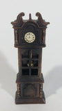 Vintage Miniature Grandfather Clock Metal Pencil Sharpener Doll House Furniture Size