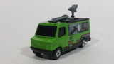 2000 Matchbox Storm Trackers TV News Truck Van Green Die Cast Toy Car Vehicle