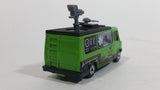 2000 Matchbox Storm Trackers TV News Truck Van Green Die Cast Toy Car Vehicle