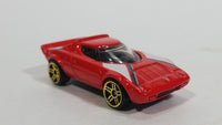 2002 Hot Wheels First Editions Lancia Stratos Red Die Cast Toy Car Vehicle