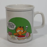 Enesco United Features Syndicate Garfield Jim Davis "Once My Eating Gains Momentum, It's Hard To Slow Down" Ceramic Coffee Mug - E-7417