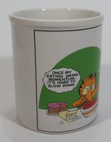 Enesco United Features Syndicate Garfield Jim Davis "Once My Eating Gains Momentum, It's Hard To Slow Down" Ceramic Coffee Mug - E-7417