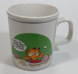 Enesco United Features Syndicate Garfield Jim Davis "Once My Eating Gains Momentum, It's Hard To Slow Down" Ceramic Coffee Mug - E-7417