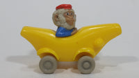 1994 Busy Town Richard Scarry Monkey In Banana Car Plastic Toy Vehicle McDonald's Happy Meals - Treasure Valley Antiques & Collectibles