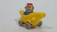 1994 Busy Town Richard Scarry Monkey In Banana Car Plastic Toy Vehicle McDonald's Happy Meals