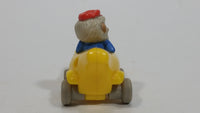 1994 Busy Town Richard Scarry Monkey In Banana Car Plastic Toy Vehicle McDonald's Happy Meals