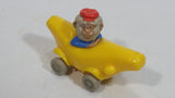 1994 Busy Town Richard Scarry Monkey In Banana Car Plastic Toy Vehicle McDonald's Happy Meals