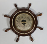 Vintage Adorna Ships Wheel Barometer with Rope Border Made in France