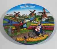 Beautifully Designed and Detailed Windmill Themed Keukenhof Holland The Netherlands Dutch Souvenir 3D Wall Plate Travel Collectible