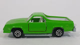 Vintage Majorette El Camino SS No. 296 Green 1/59 Scale Die Cast Toy Car Vehicle with Opening Doors
