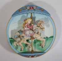 1994 The Bradford Exchange Carousel Day Dreams "Swept Away" Wind Up Musical Collector Plate