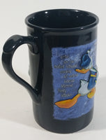 Authentic Original Disney Theme Parks Donald Duck Since 1934 Feisty Fowl 3D Dark Blue Ceramic Coffee Mug - Cartoon Character Collectible