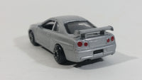 Rare Motor Max Nissan Skyline GT-R Silver Die Cast Toy Car Vehicle