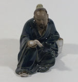 Vintage Asian Man Reading A Book Decorative Figurine