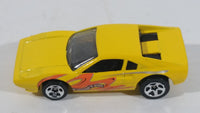 2000 Hot Wheels Tornado Twister Racebait 308 Ferrari Yellow Die Cast Toy Car Vehicle