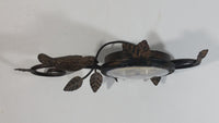 The Dublin Clock Company Sparrow Song Bird Decorative Metal Mantle Desk Clock