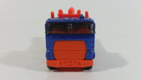 1997 Hot Wheels Rig Wrecker 24 HR Towing Emergency Tow Truck Dark Blue Die Cast Toy Car Vehicle