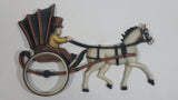 Vintage 1975 Homco Horse Drawn Carriage Early Transportation Wall Decor No. 7358 Made in USA