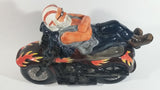 Hand Painted Harley Davidson Motor Cycle with Biker Laying Ceramic Cookie Jar