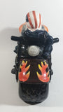 Hand Painted Harley Davidson Motor Cycle with Biker Laying Ceramic Cookie Jar - Treasure Valley Antiques & Collectibles