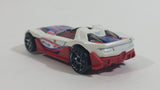 2014 Hot Wheels HW City HW Goal Yur So Fast Ferrari White Red Die Cast Toy Car Vehicle