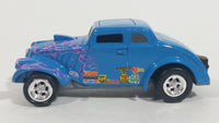 2002 Johnny Lightning 1933 Willy's Gassers Blue PM156 Die Cast Toy Car Hot Rod Vehicle