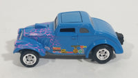 2002 Johnny Lightning 1933 Willy's Gassers Blue PM156 Die Cast Toy Car Hot Rod Vehicle