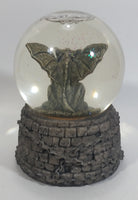 1995 Vandor Chained Gargoyle Snow Globe on Resin Brick Castle Style Base