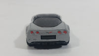 2008 Hot Wheels '09 Corvette ZR1 Metallic Grey Silver Die Cast Toy Car Vehicle