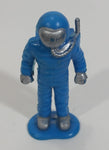 Very Rare Vintage Remco Heavy Metal NASA Blue Space Astronaut (3) Plastic Toy Figure