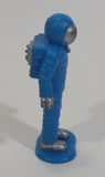 Very Rare Vintage Remco Heavy Metal NASA Blue Space Astronaut (3) Plastic Toy Figure