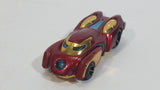 2014 Hot Wheels Marvel Iron Man Movie Film Comic Character Dark Red & Gold Die Cast Toy Car Vehicle