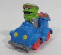 1987 Playskool The Muppets Sesame Street Green Oscar The Grouch Blue Die Cast Toy Car Vehicle