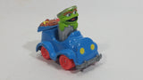 1987 Playskool The Muppets Sesame Street Green Oscar The Grouch Blue Die Cast Toy Car Vehicle